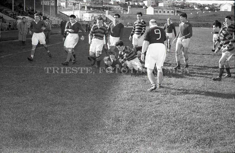 Rugby Italia-FFAA Alleate a Trieste nel 1953