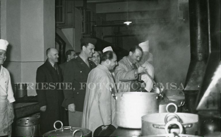 people’s canteen in Trieste in April 1948