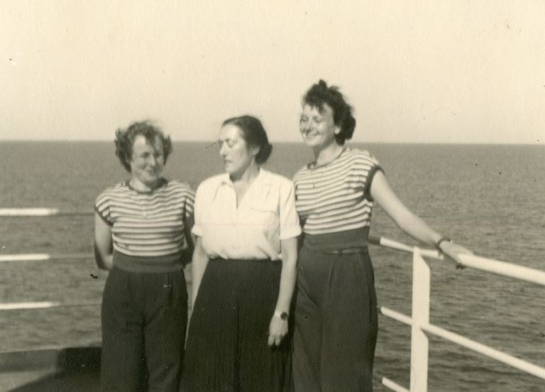 Sava and Jolanda on the ship “Hrvatska