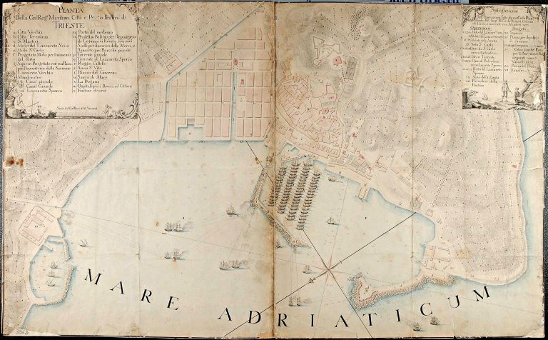Mappa anni ’80 del XVIII Trieste 