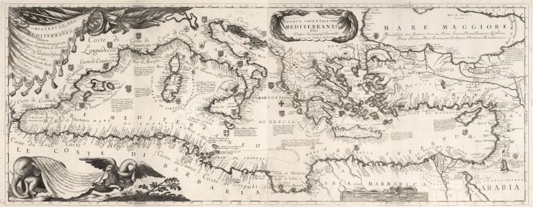 Map pf the Mediterranean Sea